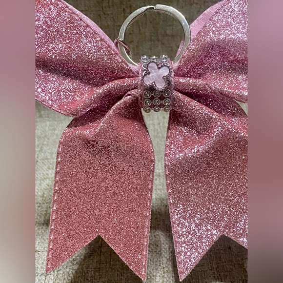 Source Unknown Jewelry - Source Unknown Pink Glitter Bow Key Holder